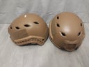 2 unidades cascos tácticos mostaza