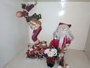 Artículos decorativos navideños + cintas navideñas ( medidas reno : Alto 0 40cm)