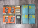 5 unidades de mini calculadoras logitech* en funcionamiento + 5 unidades de calculadoras samstar no encienden