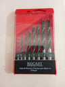 Juegos de Brocas: 1uni de 3 Puntas p/Madera, 1uni de Combinadas (consta con solo 6 brocas), marca Procast.