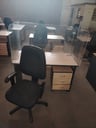 Escritorio rectangular de melamina + cajonera de de 3 cajones sin llave + silla de oficina con ruedas. Medidas escritorio: Largo: 1,20m. Ancho: 60cm. Alto: 75cm. Cajonera: 45cm * 41 cm. Alto: 56cm