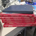 Colección completa del libro Manos Maravillosas del 1 al 6 + compilado de revistas vintage de punto cruz y manualidades encuadernado azul (Buen estado) 