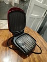 George Foreman: Grill eléctrico de doble contacto rojo (Buen estado) (Funciona)