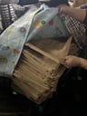 Lote de 10 fundas de cuero / 57cm x 57cm