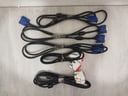 3 Cables VGA + 2 cables DVI (Macho) (Funciona)