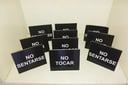 Carteles varios 6 unidades "No sentarse" 4 unidades "No tocar"