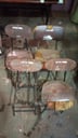 SILLA FIJA DE MADERA + SILLA FIJA EST. METAL FORMICA
