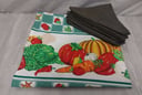 Mantel para mesa cuadrada + 12 Servilletas de tela