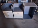 2 cajoneras + estante flotante