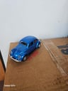 6 unidades de autos de colección FUSCA, color azul  de juguete (Dimensiones: Largo 12.5cm, Alto 4.5cm)