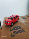 3 unidades de autos de colección AUTO TOYOTA PRADO, color rojo de juguete (Dimensiones:  Largo 12cm, Alto 4.05cm)