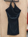 vestido rojo con diseños + vestido negro