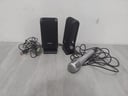 Parlantes SATE (Funciona) + Micrófono con cable (Se desconoce su funcionamiento)