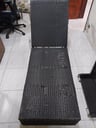 Reposadora de mimbre + colchoneta (tejido a reparar)