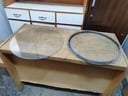 2 bases circulares de vidrio (50 cm. de diámetro)