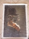 Lienzo cabra colección surrealista 1,00m x 70cm (no tiene enmarque)
