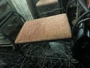 Antiguedades: Juego de Asiento rudimentario con almohada y Espejo de 170cm con estructura Rustica de Metal