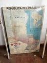 1 mapa del Paraguay 1,40m x 0,90m