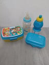 Merendero infantil: Sandwichera + tupper + hoppie + biberón (Buen estado)