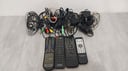 15 uninades de cables varios (lam, extensor USB, audio, cargadores varios, cables usb) + 4 controles remotos varios