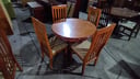 Mueble para comedor: 1 mesa redonda + 4 sillas