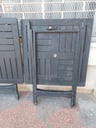 4 Mesas plegables de madera (les falta maderitas) A REPARAR