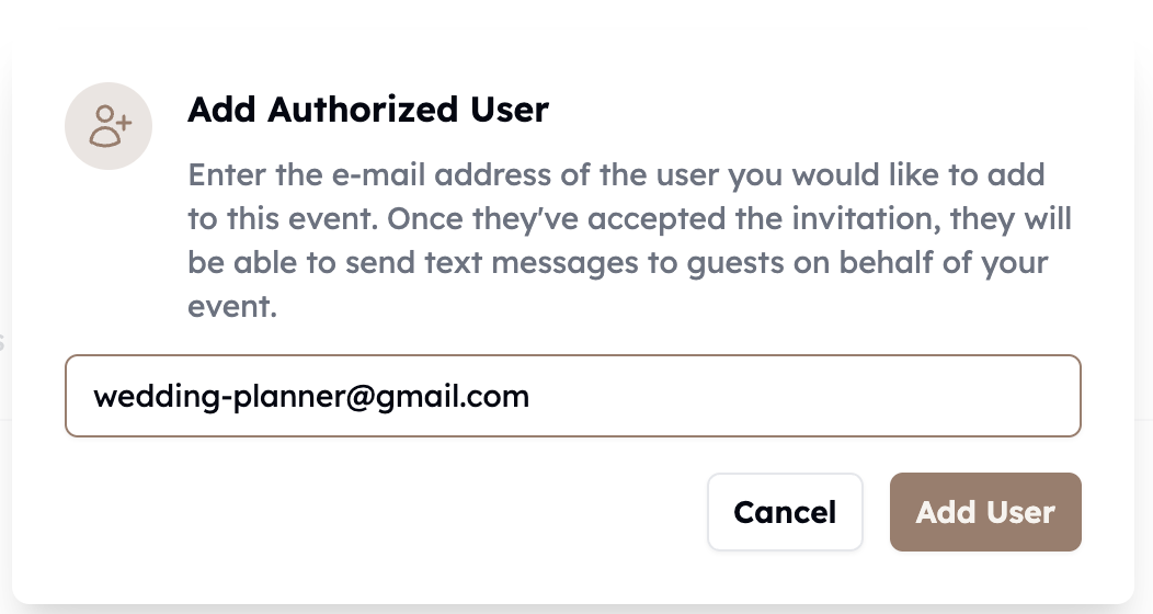 add additional users to send text messages