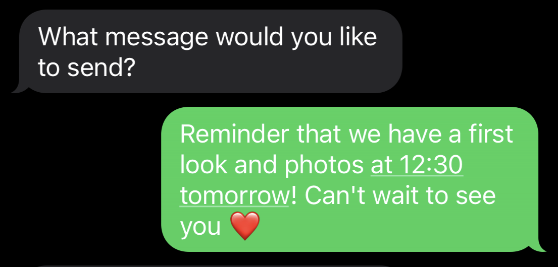 Text my wedding reply with text message text for wedding text message