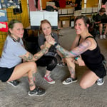 Three lovely straight edge ladies