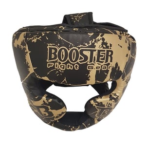 CHILD HELMET BOOSTER BLACK AND GOLD