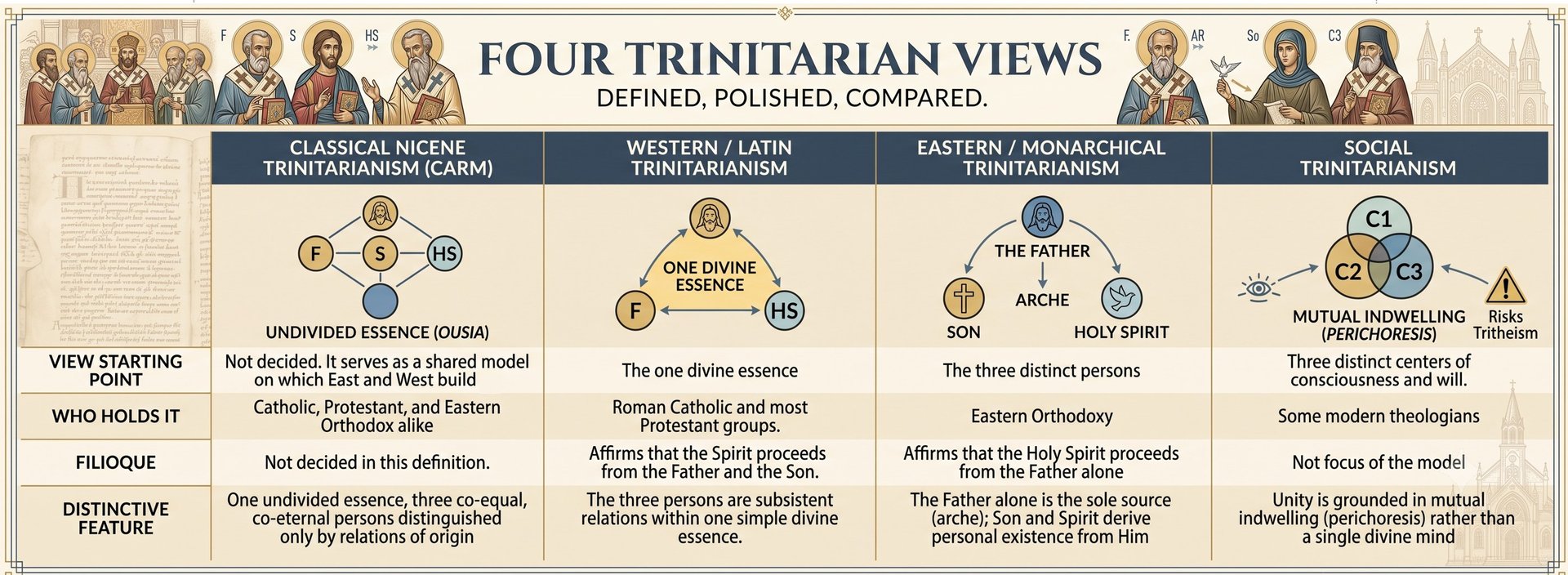 What are the different views of the Trinity? - CARM