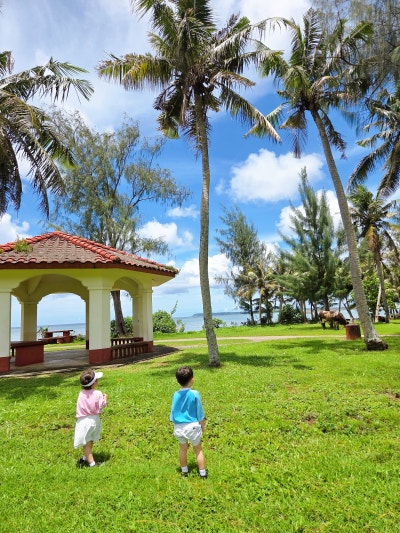 Family photo Guam south tour