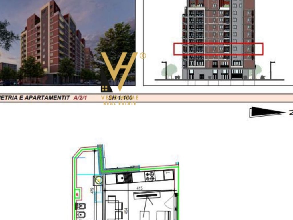 APARTMENT FOR SALE 1+1+BALCONY ON 21 DECEMBER 170,800 EURO