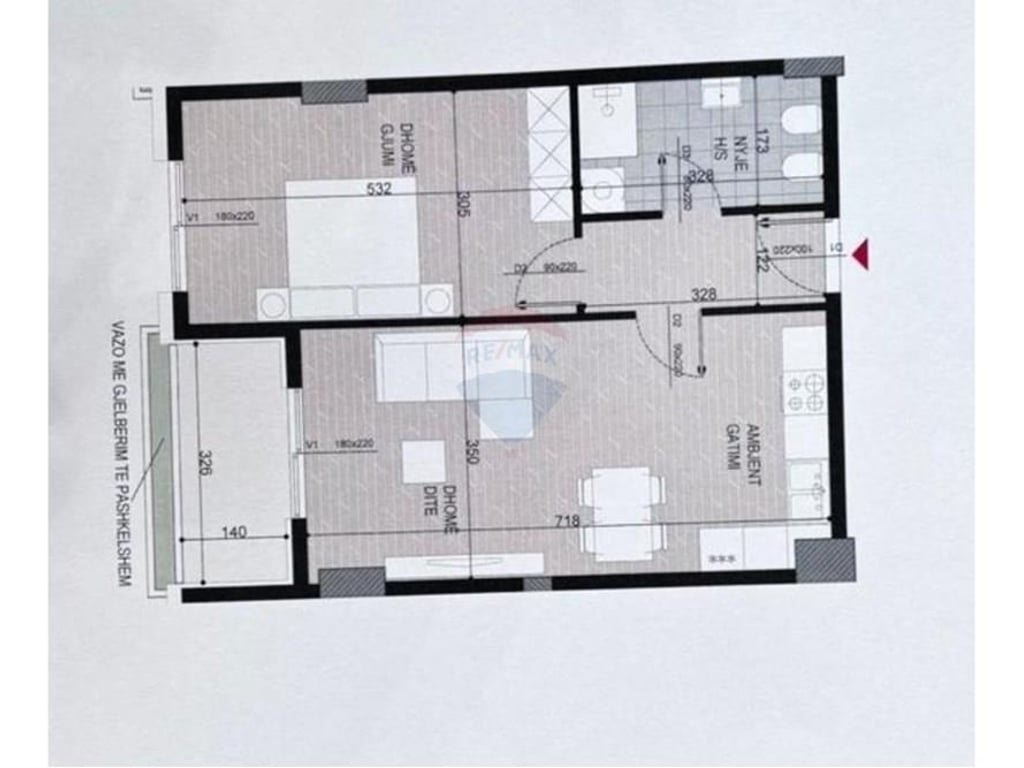 Apartament per shitje 1+1 ish Fusha Aviacionit