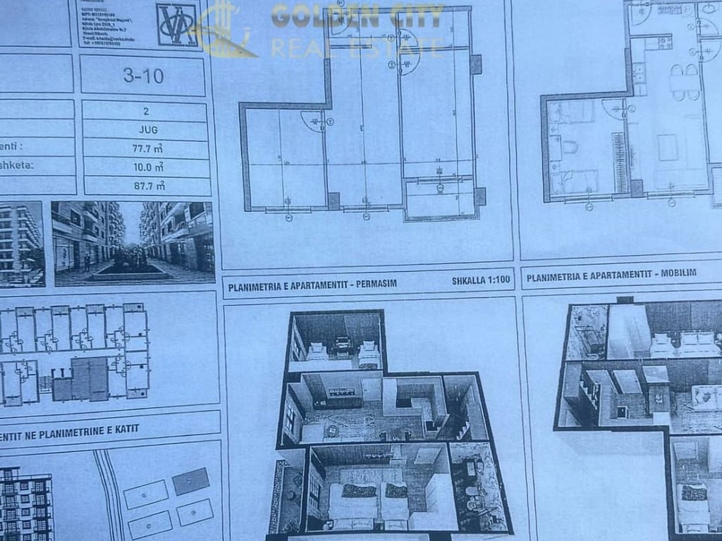 Shitet Apartament 2+1 Golem VM Rezidenc