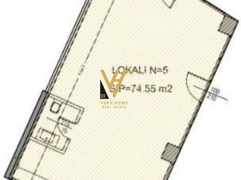 STORE FOR SALE 74 M2 IN YZBERISHT 410,000 EURO