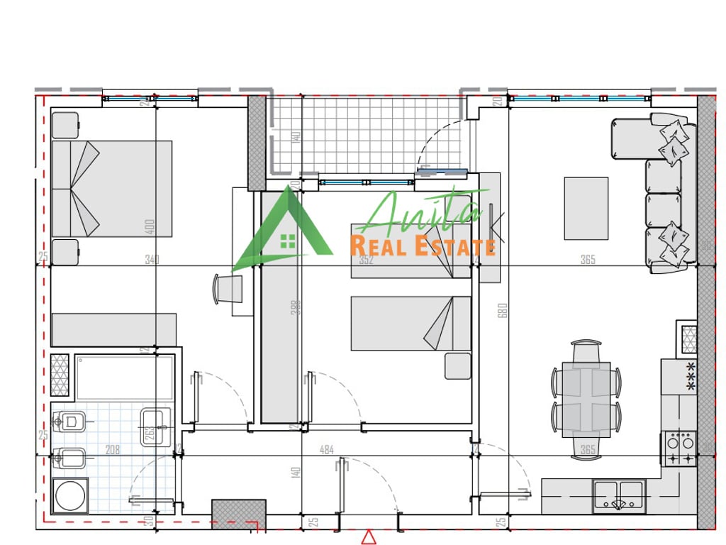 Univers City offers for sale a 2+1 apartment