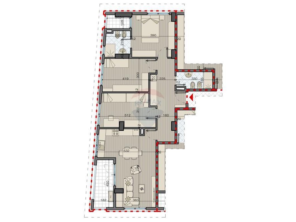 Appartamento in vendita 3+1+2 in Bulevardi i Ri!!