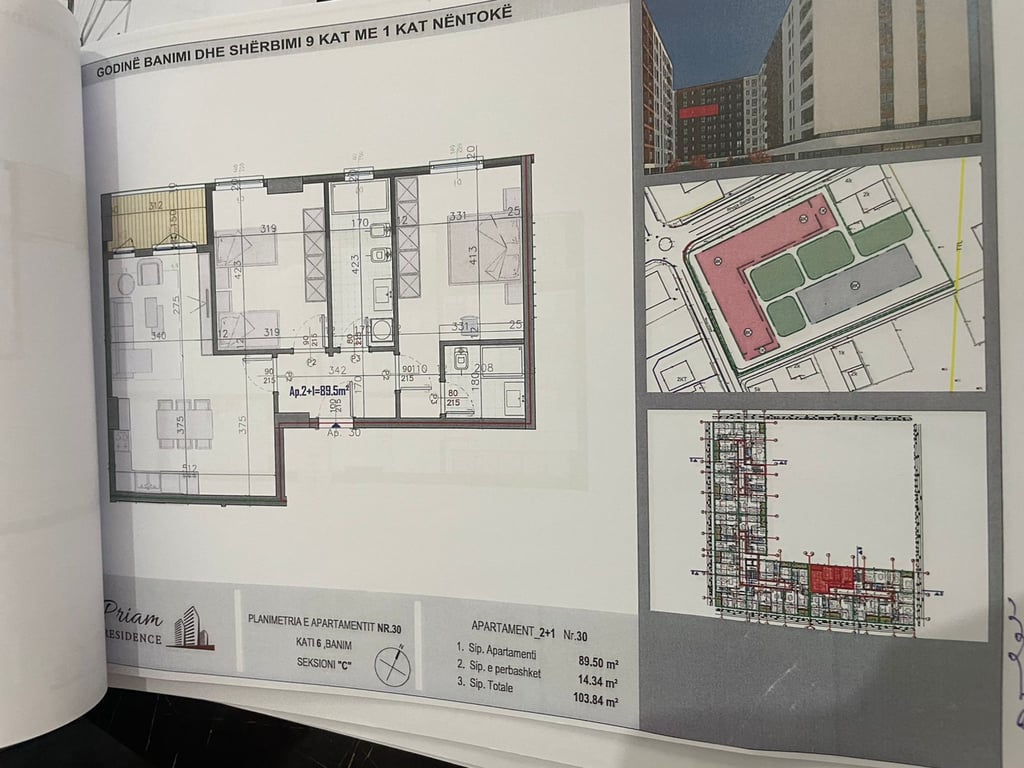 Vendesi Appartamento 2+1+2 Kamez