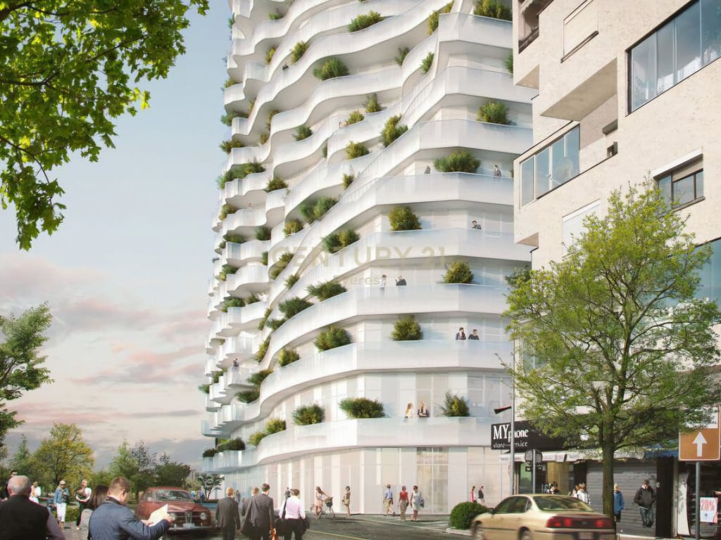 🏢Shitet Apartament 2+1 në "Tirana's Rock" – Një Kryevepër e Arkitekturës Unike✨️