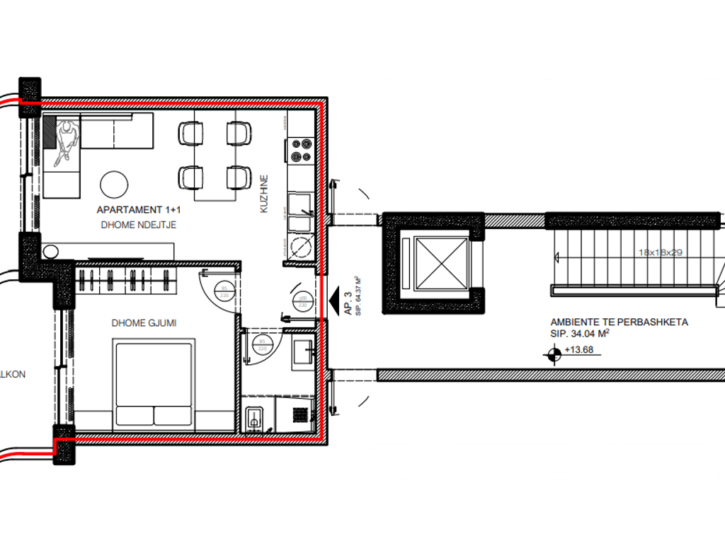 Apartament 1+1 ne shitje tek Rruga Butrinti Sarande (ID 41111056)