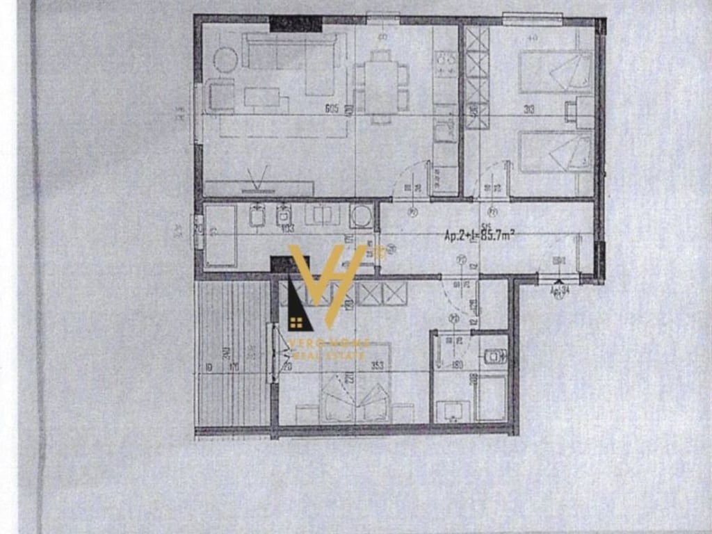 APARTMENT 2+1+BLOCK FOR SALE IN KAMEZ 87,000 EURO