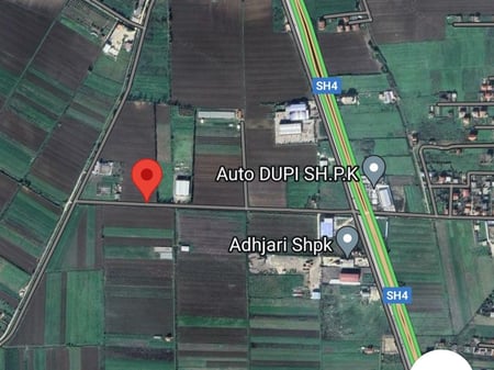 ‼️Kavajë, land only (9.5€/m2) by the Blerimaj road, 600m from the Kavajë-Rrogozhinë highway‼️