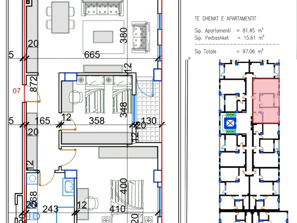 For sale Apartment 2+1 – Kamëz