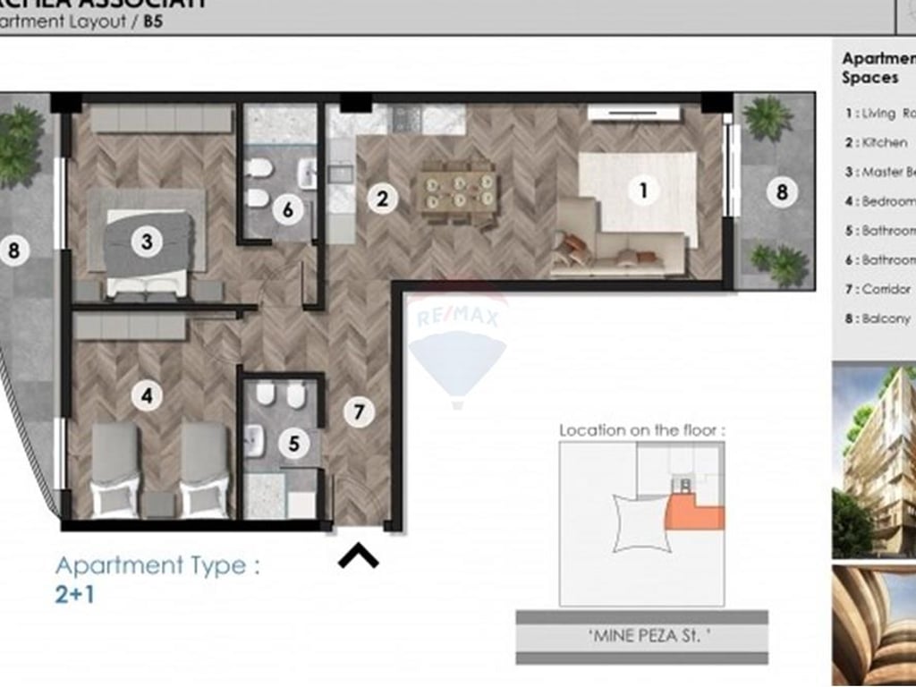 2+1 APARTMENT AT MINE PEZA NOVA.