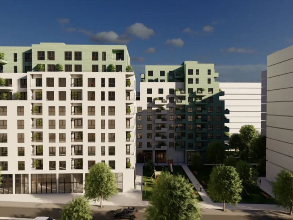 SHITET APARTAMENT 1+1 NE KOMPLEKSIN VIVA, ISH PARKU TIRANE