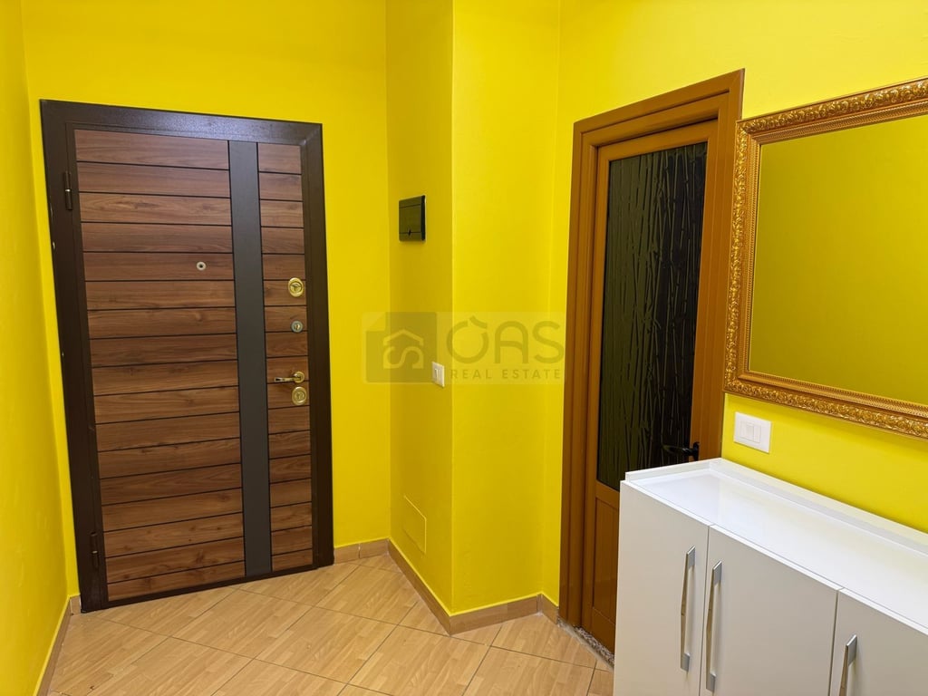An apartment 2+1 is for rent in Don Bosko near Viva for 600 euros.