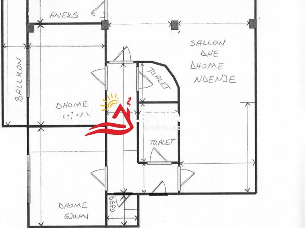 Apartament 2+1+2 per shitje prane Sheshit Wilson ne Tirane ID ( 4129518 )