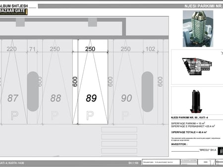 BAZAAR GATE, Vendita unità di parcheggio 40.4m2 piano -4 62.000 €