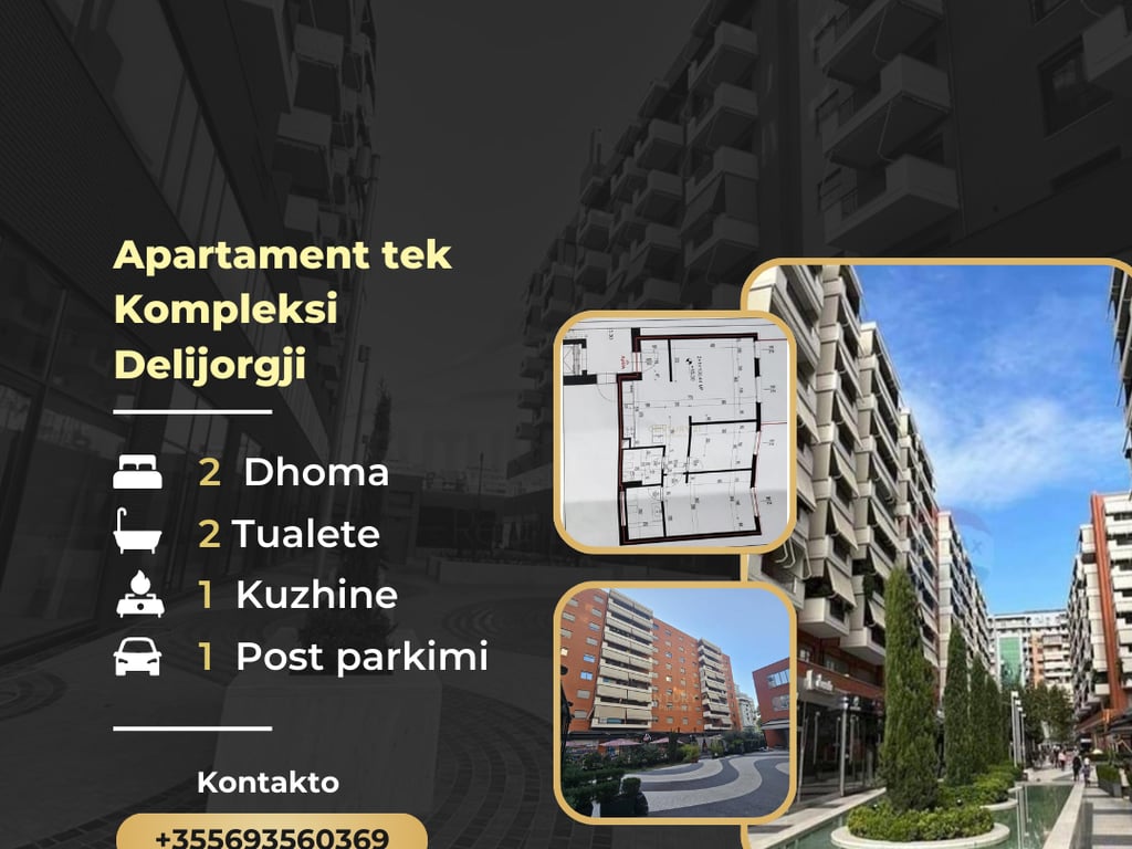 Vendesi appartamento con posto auto nel Complesso Delijorgji.